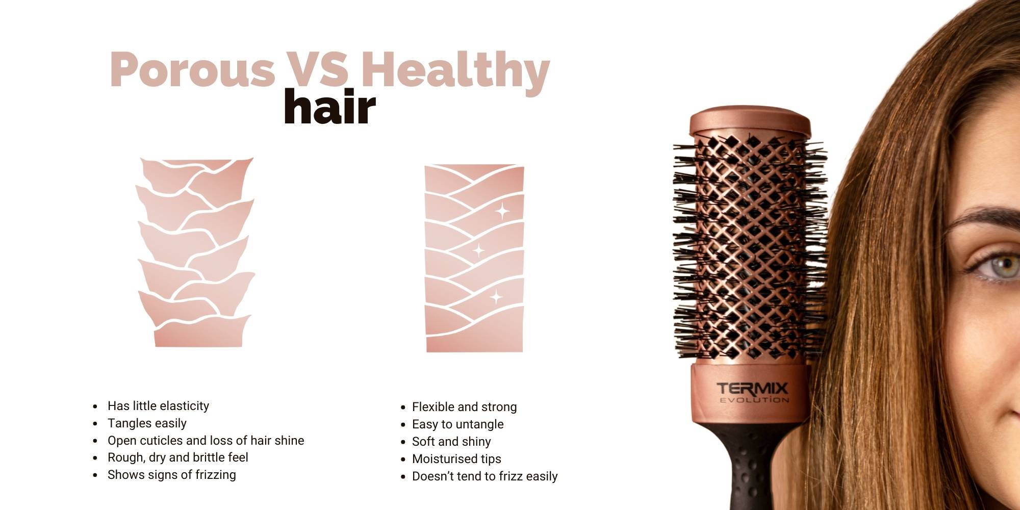 Porous vs healthy hair