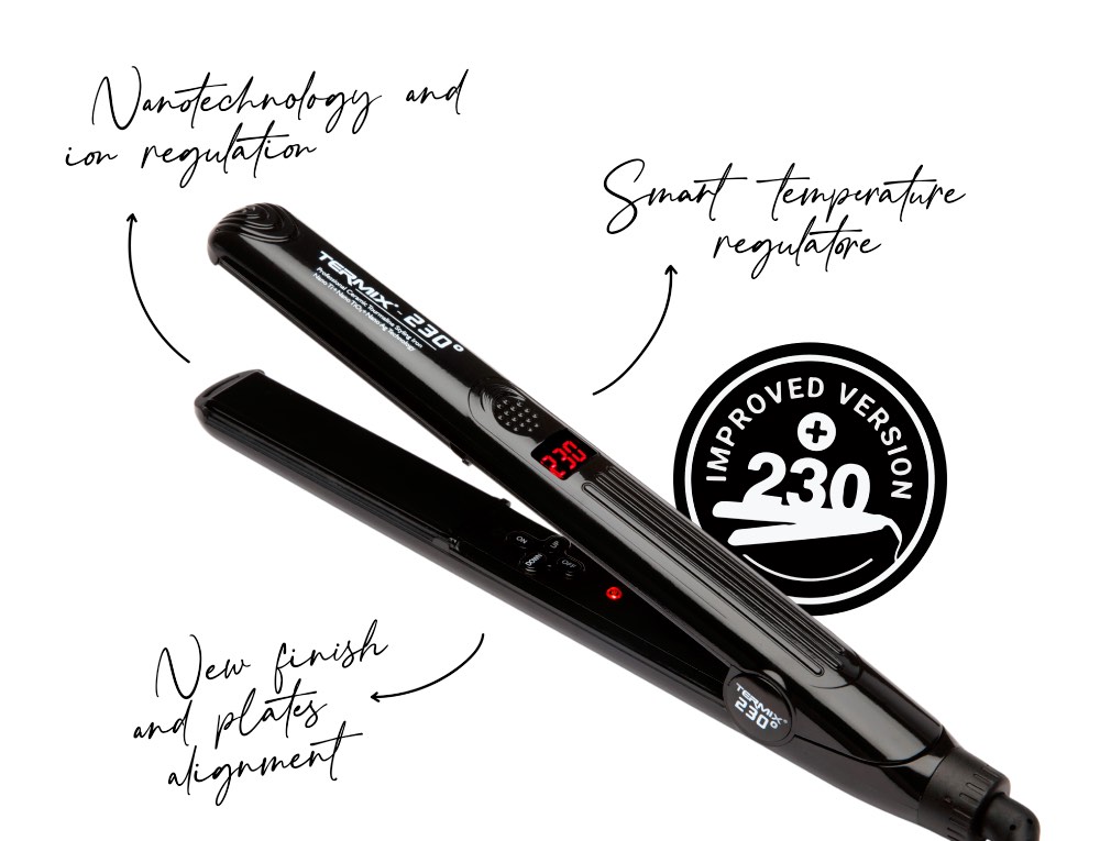 The improved technology of the new Termix 230º hair straightener