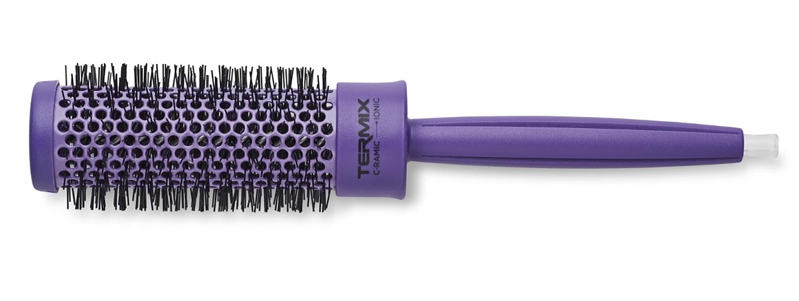 purple cramic colors hairbrush termix