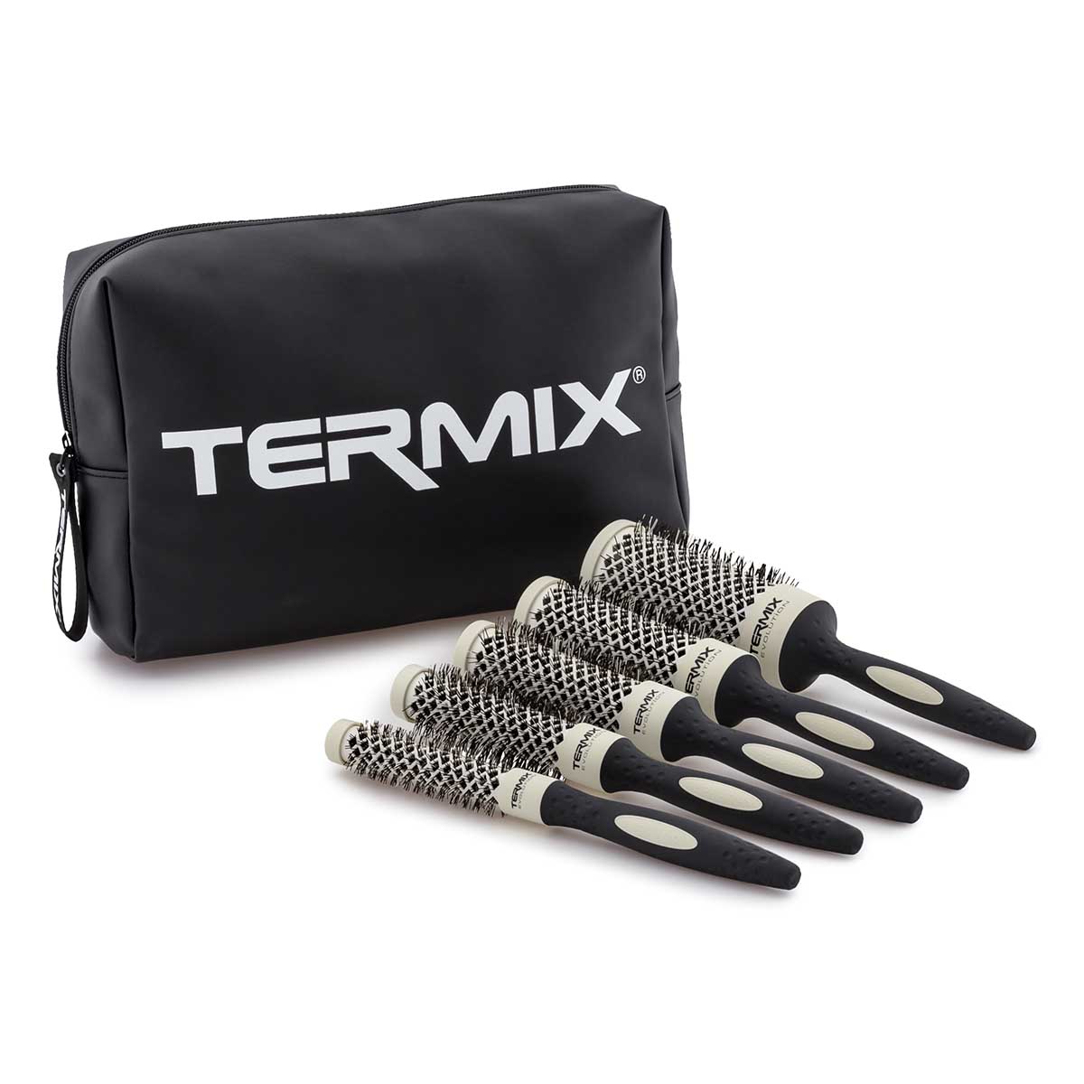 Set de cepillos redondos profesionales Termix Evolution Soft para cabellos finos