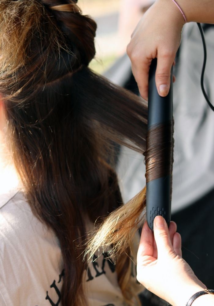 peinado con plancha pelo profesional wild termix evento rugbi barcelona Imagen blog vertical