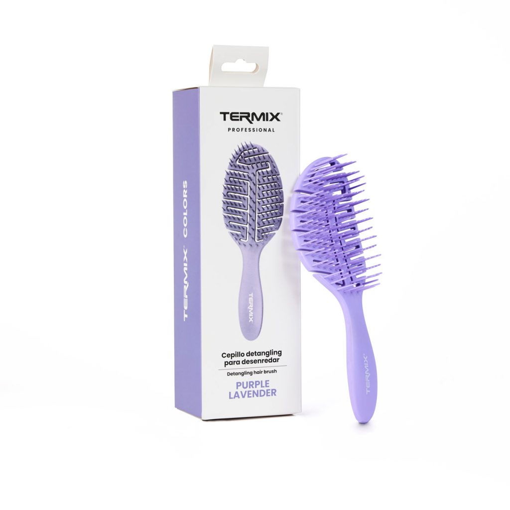 Cepillo Detangling Pastel desenredante en Purple Lavender de Termix